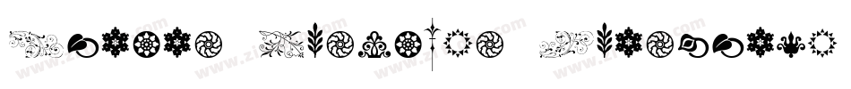 Menina Graciosa Ornaments Two字体转换